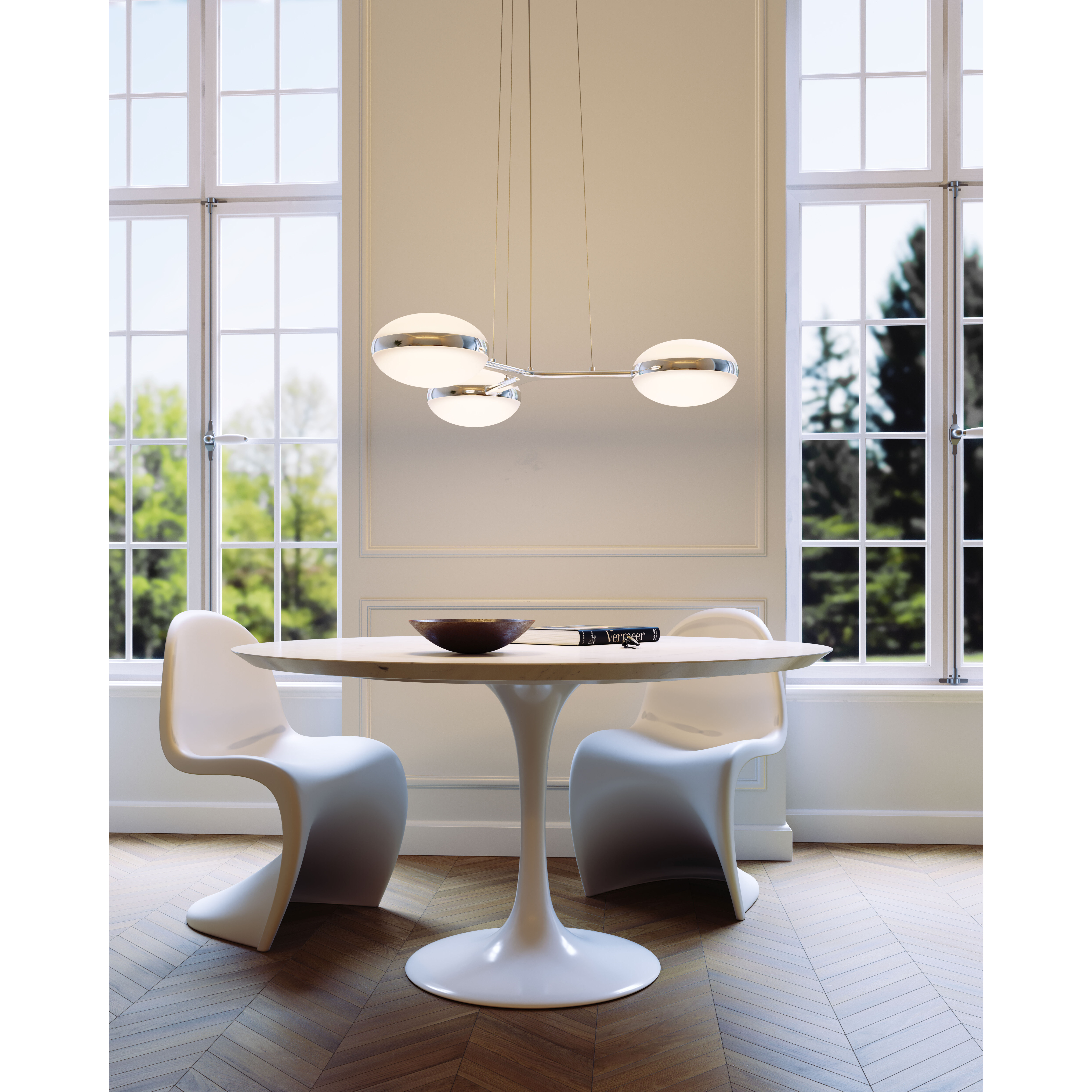 Pillows LED 35.5 inch Polished Chrome Pendant Ceiling Light