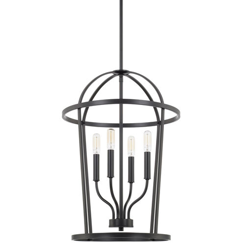 Greyson 4 Light 16 inch Matte Black Foyer Ceiling Light