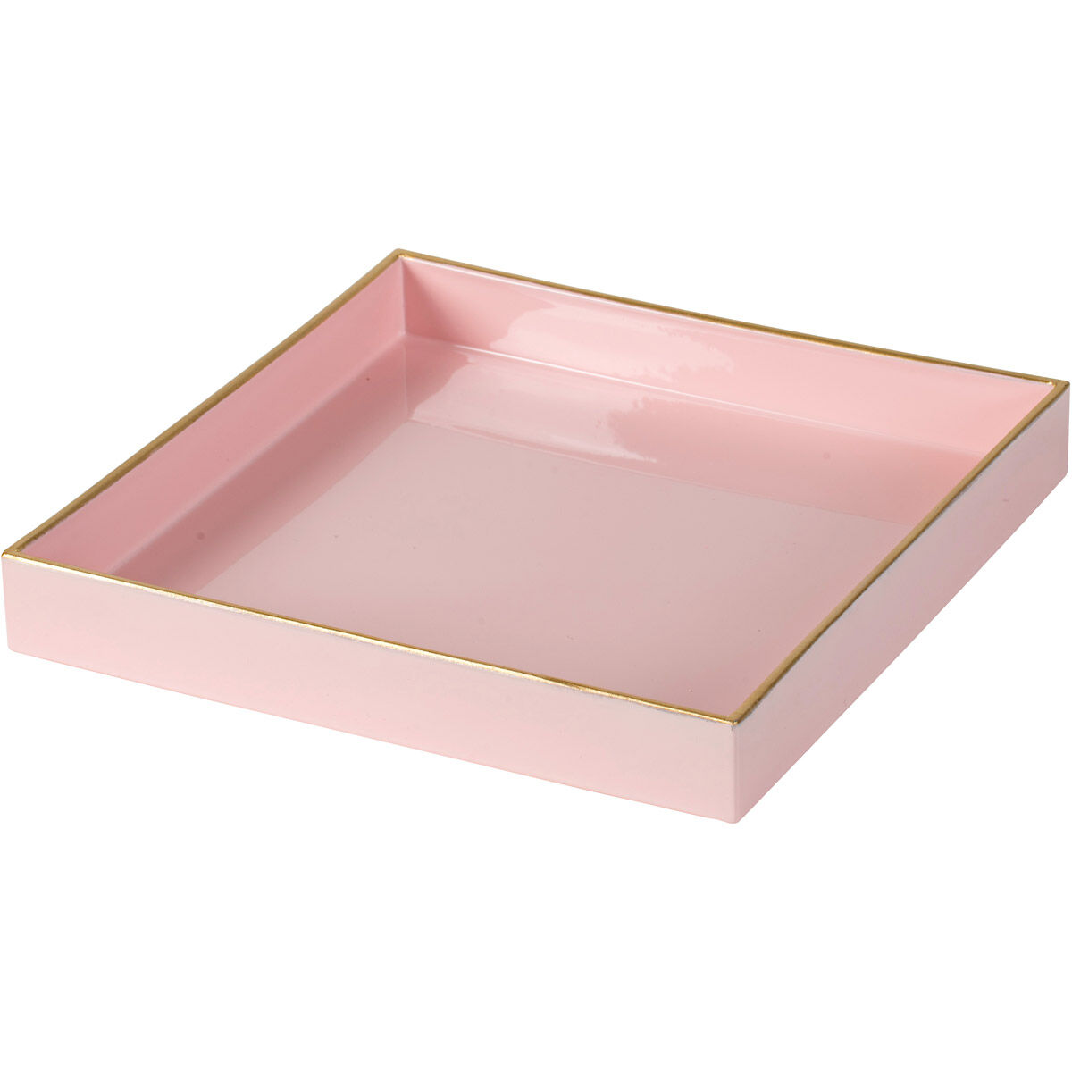 Square Blush Pink/Gold Tray
