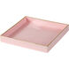 Square Blush Pink/Gold Tray