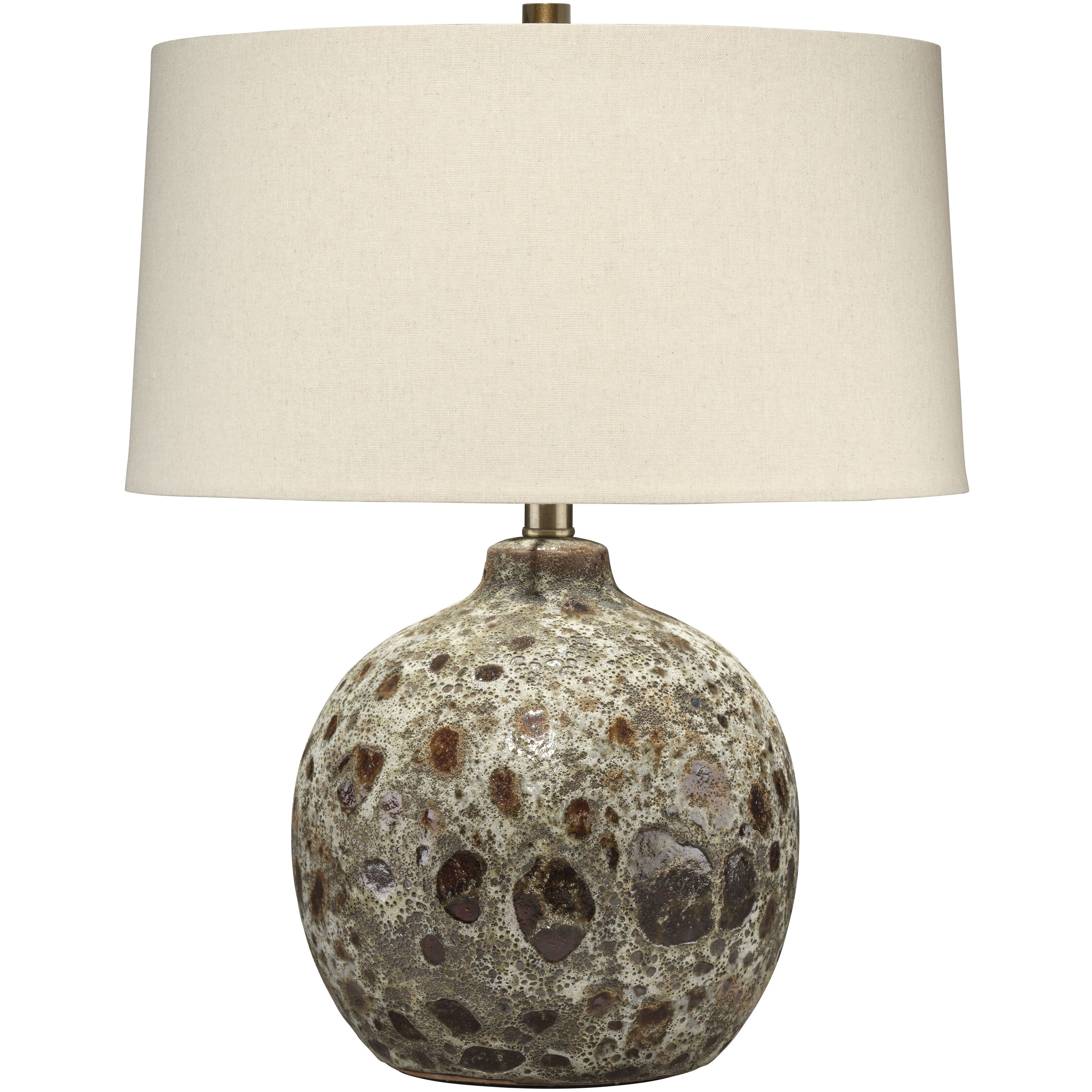 Magma 21.5 inch 100 watt Volcanic Brown Table Lamp Portable Light, Inline