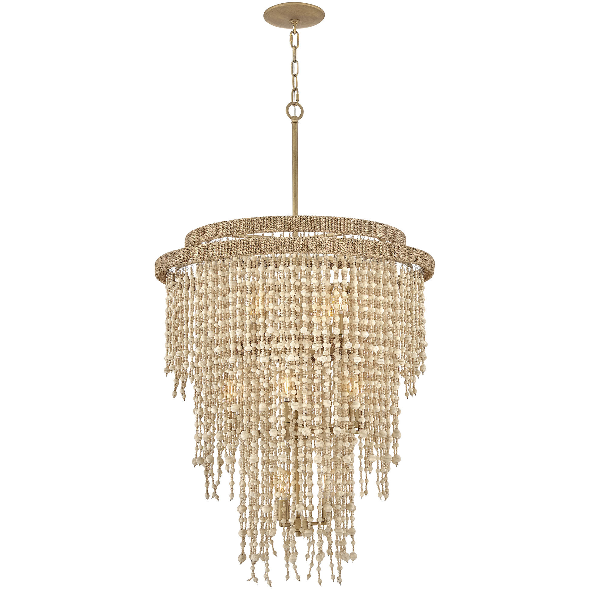 Freya 13 Light 28.25 inch Burnished Gold Chandelier Ceiling Light
