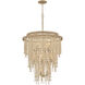 Freya 13 Light 28.25 inch Burnished Gold Chandelier Ceiling Light