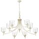 Keating 44 inch 60.00 watt Antique Ivory Chandelier Ceiling Light