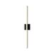 Stix LED 0.75 inch Satin Black Vanity Light Wall Light