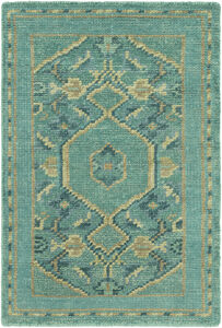 Haven 36 X 24 inch Medium Green Rug in 2 x 3, Rectangle