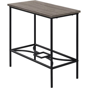 Moreland 24 X 22 inch Dark Taupe and Black Accent End Table