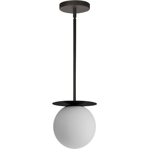 Burlat 1 Light 6 inch Matte Black Single Drop Pendant Ceiling Light