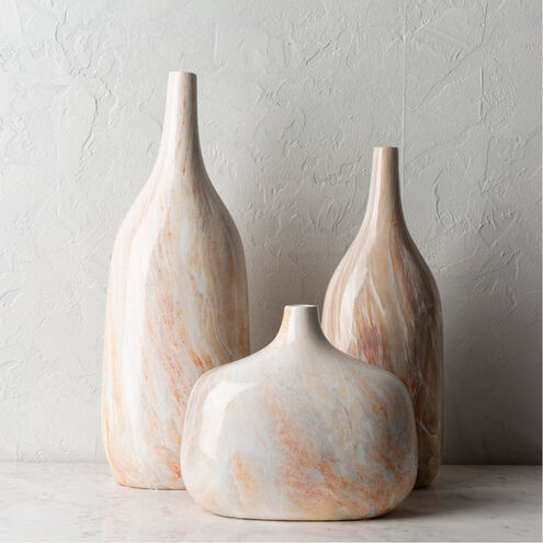 Marble Light Grey Outdoor Vase