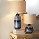 Batik 25 inch 150.00 watt Indigo Table Lamp Portable Light in Raffia