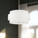 Fontana 5 Light 22 inch Brushed Nickel Pendant Chandelier Ceiling Light
