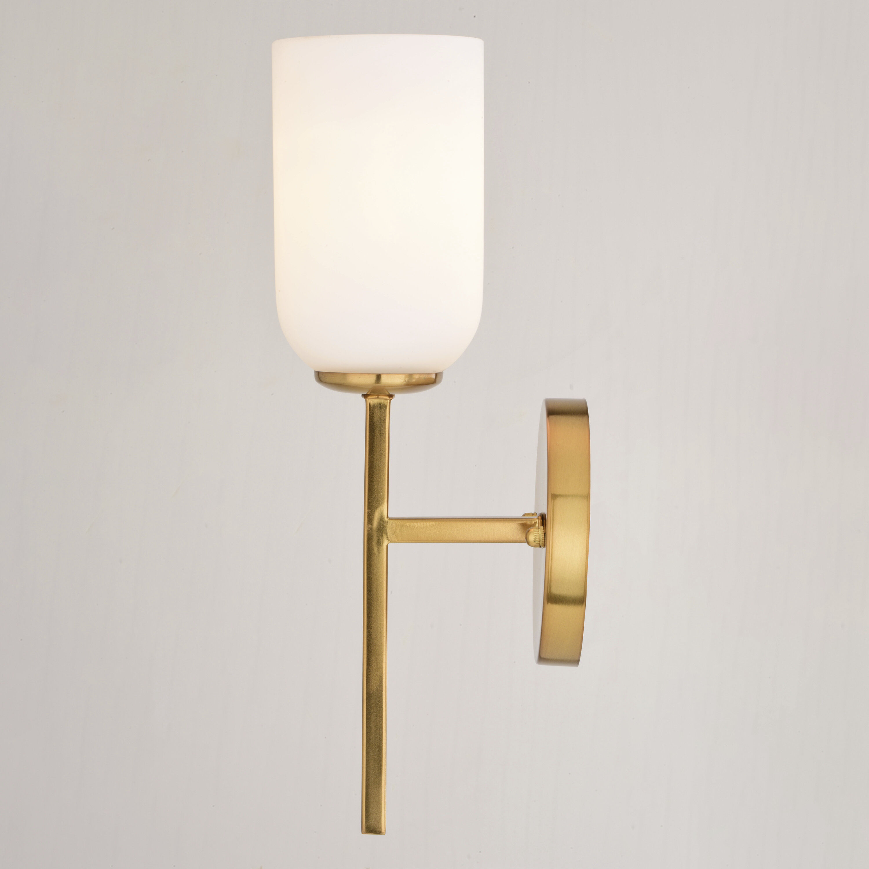 Shelby LED 6 inch Natural Brass Bathroom Light Wall Light