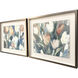 Tender Tuplips Blue and Pink and Multi Framed Art