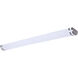 Glamour LED 48.98 inch Brushed Nickel Bath Vanity Light Wall Light