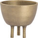 Kiser 6 X 6 inch Bowl in Brass