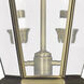 Georgetown 2 Light 20.75 inch Antique Brass Outdoor Wall Lantern