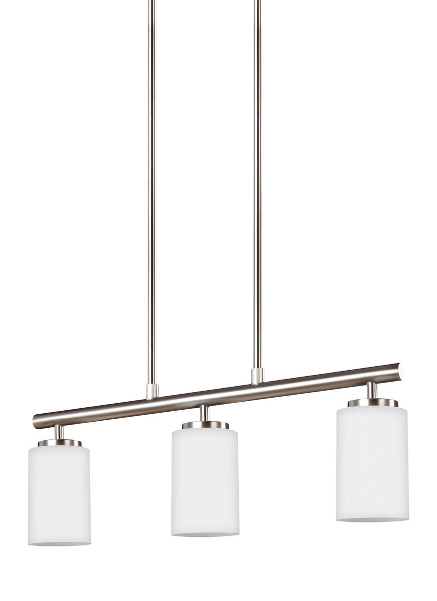 Oslo Island Pendant Ceiling Light in Brushed Nickel