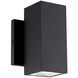 Kubular 2 Light 5 inch Matte Black Wall Sconce Wall Light