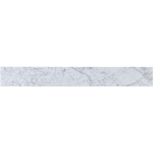 Backsplash 30 X 1 X 4 inch Carrara White Bathroom Vanity Backsplash 