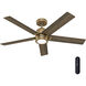 Erling 52 inch Luxe Gold with Warm Grey Oak Blades Ceiling Fan