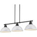 Yep Duncan Island Light Ceiling Light in Matte Black, White