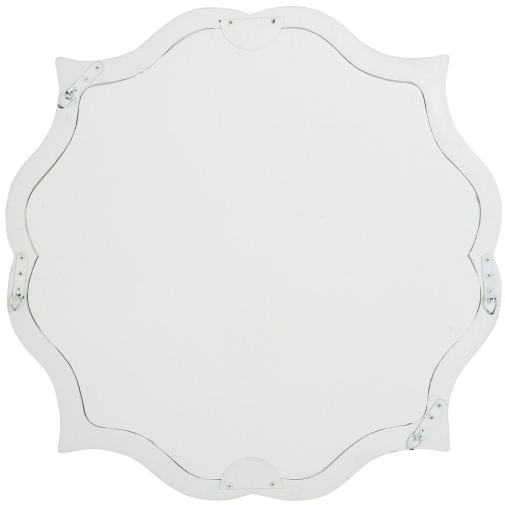 Laurette 34 X 34 inch White & Ivory Mirror