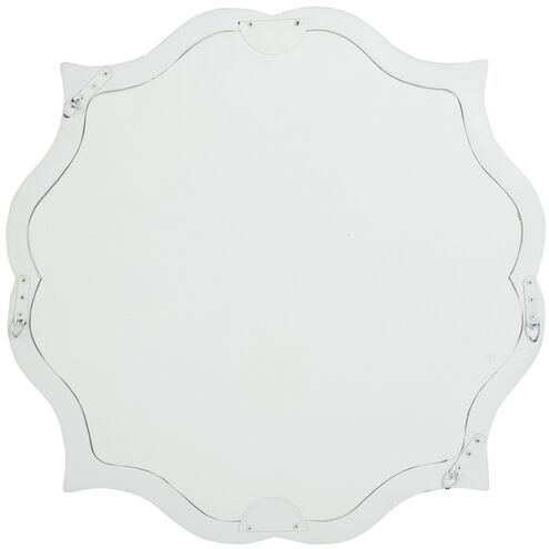 Laurette 34 X 34 inch White & Ivory Mirror