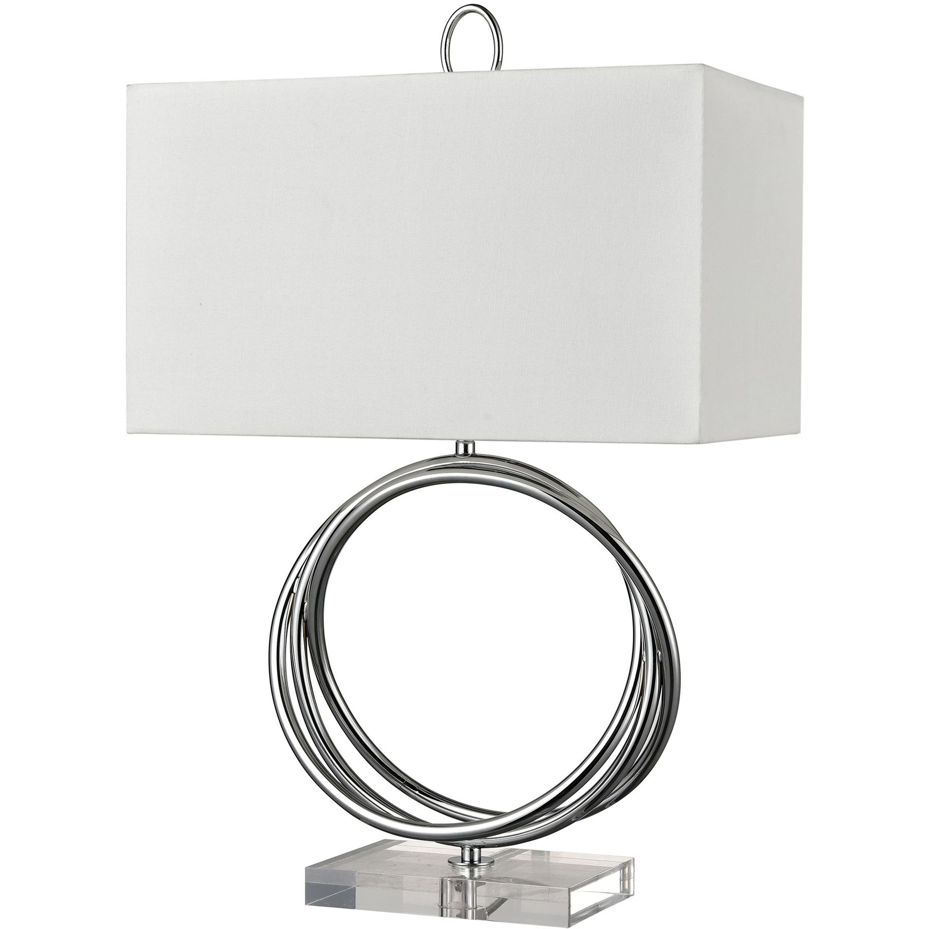 Eero 24 inch 100 watt Chrome Table Lamp Portable Light