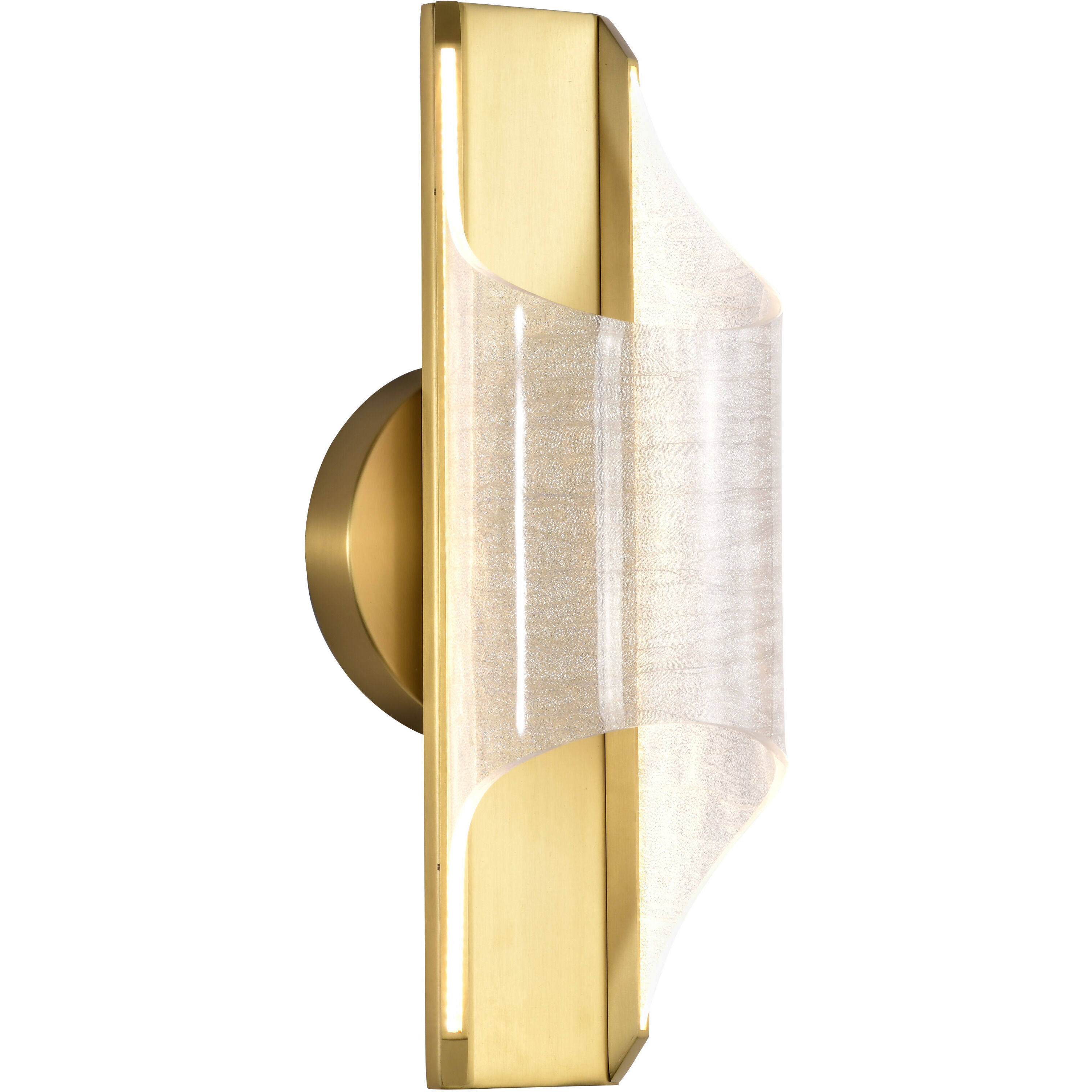 Idris LED 6 inch Vintage Brass Vanity Wall Light