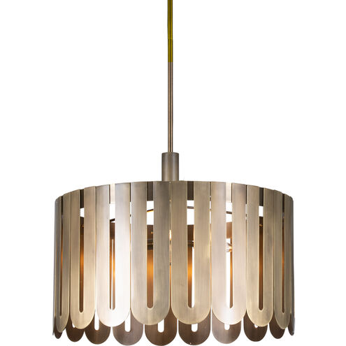 Serena 3 Light 26 inch Antique Brass Chandelier Ceiling Light
