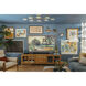 Giselle 8 Light 48 inch Aged Brass Semi-flush Ceiling Light