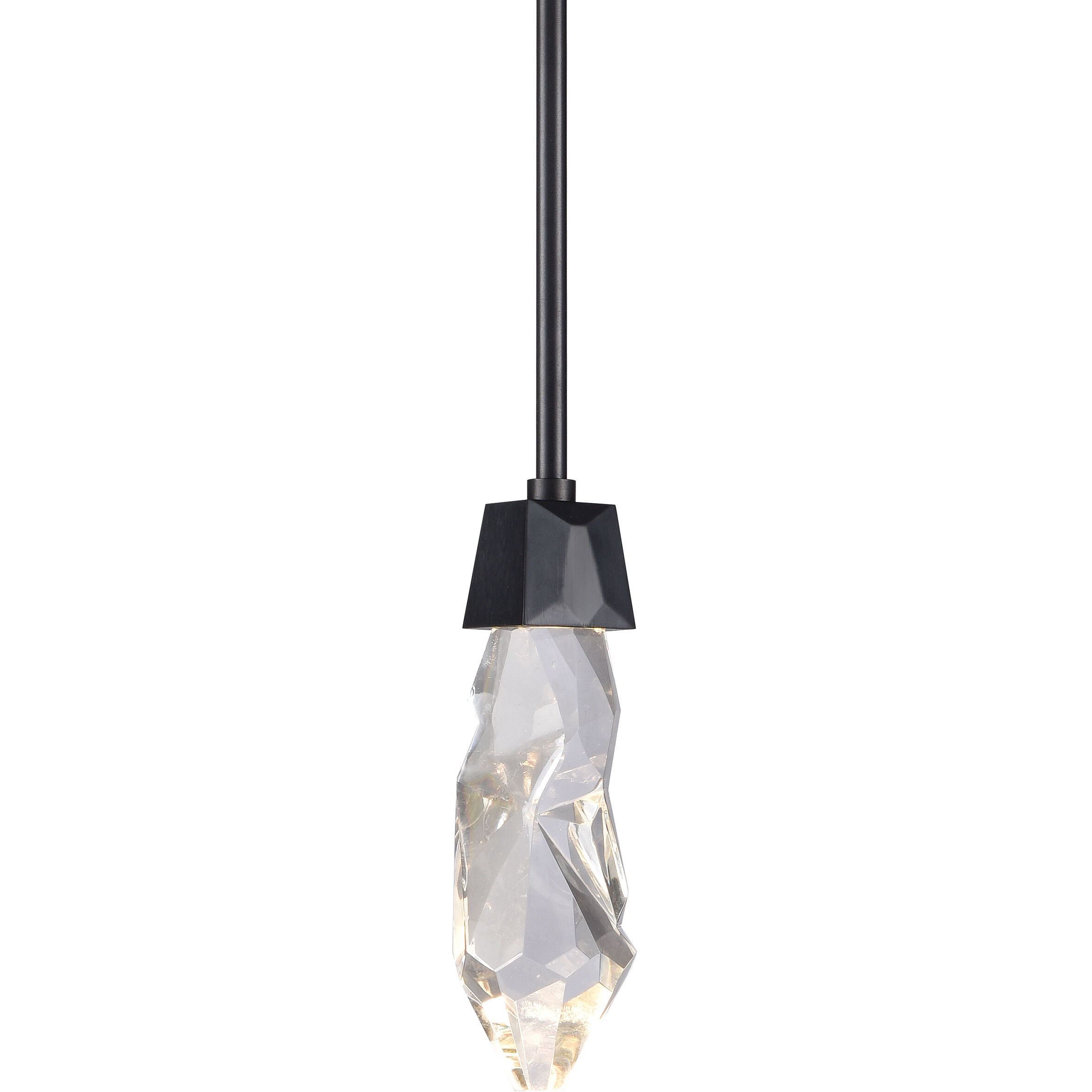 Angelus 1 Light 5.5 inch Satin Brushed Black Mini Pendant Ceiling Light