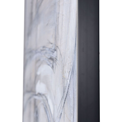 Rudiment II White-Grey-Silver-Acrylic Accents Wall Art