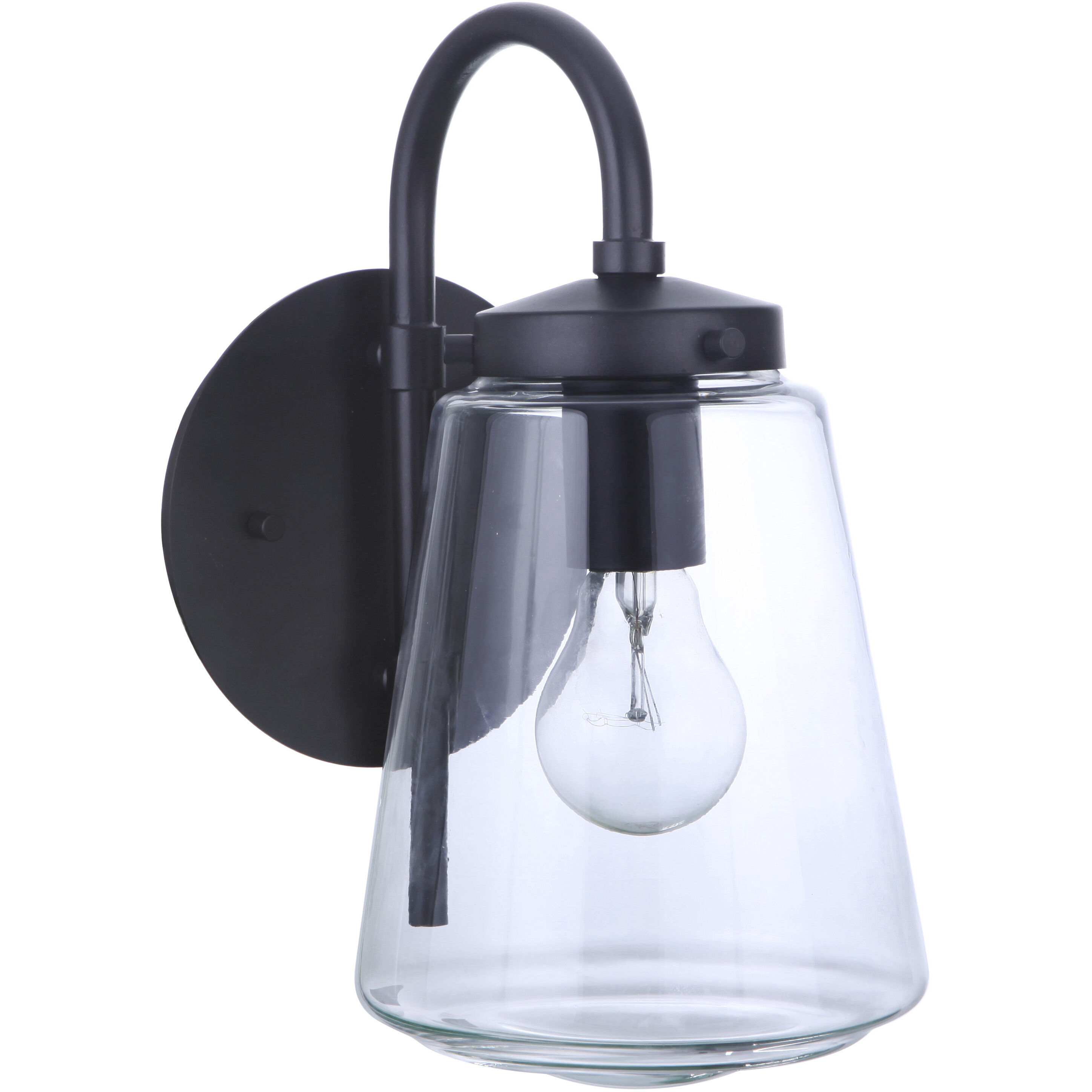 Laclede 1 Light 12 inch Midnight Outdoor Wall Mount, Small