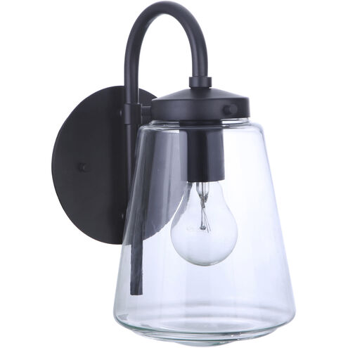 Laclede 1 Light 12 inch Midnight Outdoor Wall Mount, Small