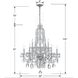 Traditional Crystal 10 Light 32 inch Polished Chrome Chandelier Ceiling Light in Clear Swarovski Strass