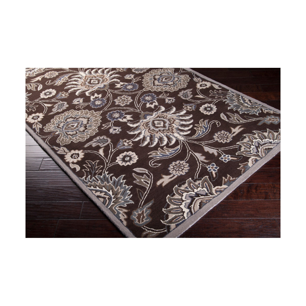 Caesar 48 X 48 inch Dark Brown/Taupe/Khaki/Medium Gray/Charcoal Rugs, Wool