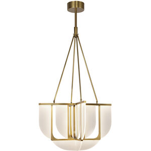 Anders 30 inch Vintage Brass Chandelier Ceiling Light