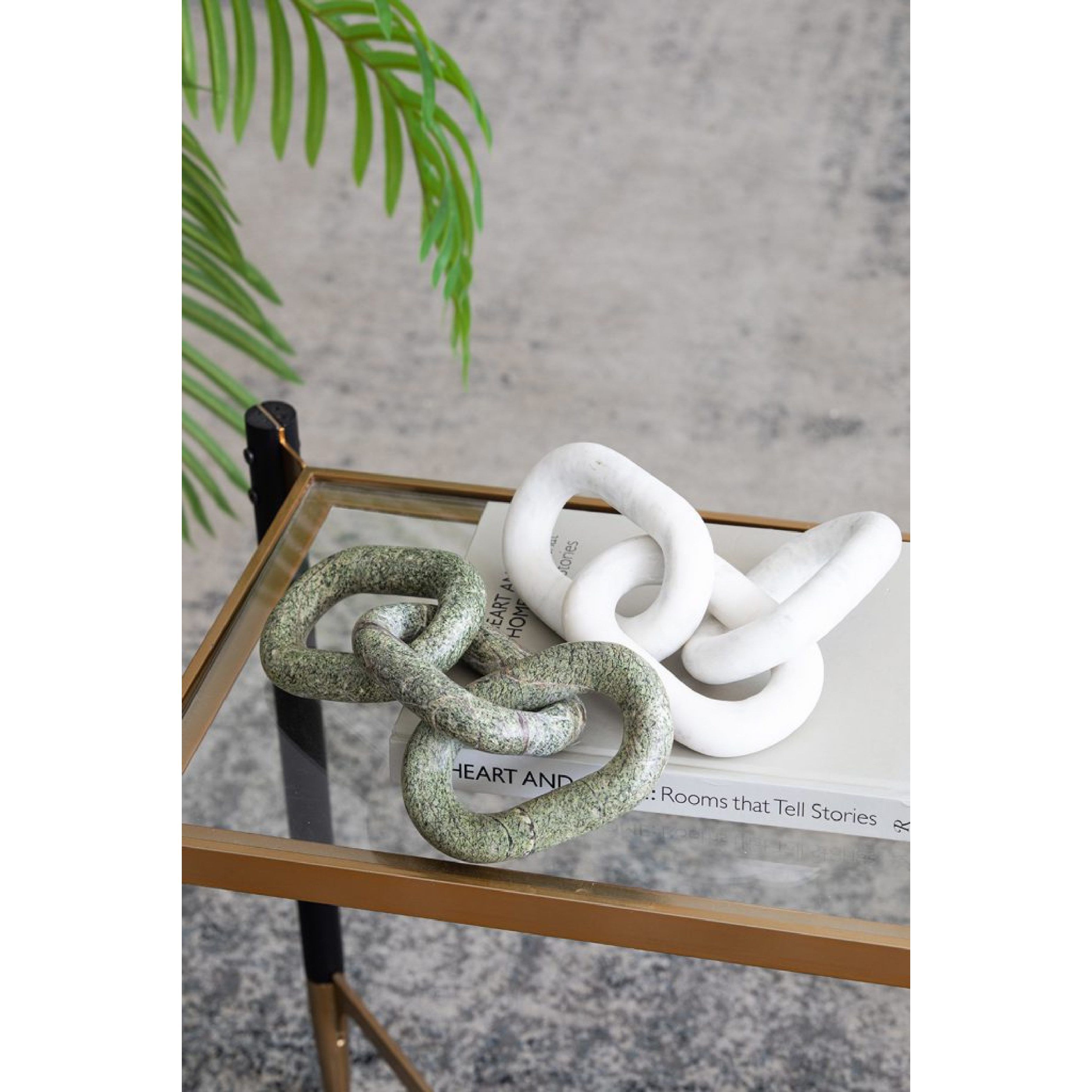 Anita White Marble Chain