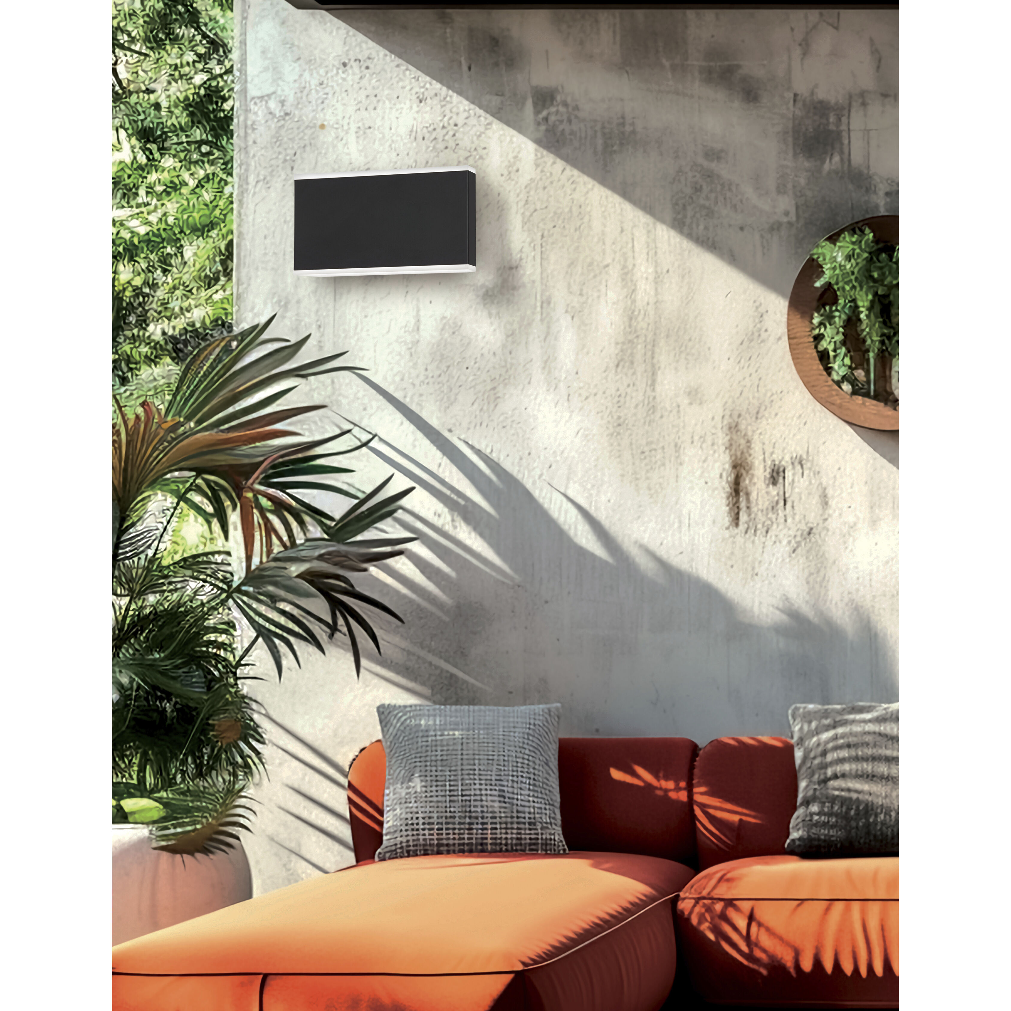 Emery LED 5 inch Matte Black Outdoor Wall Sconce