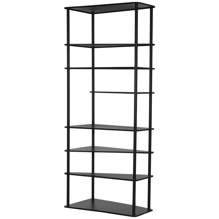 Everest Matte Black Bookcase