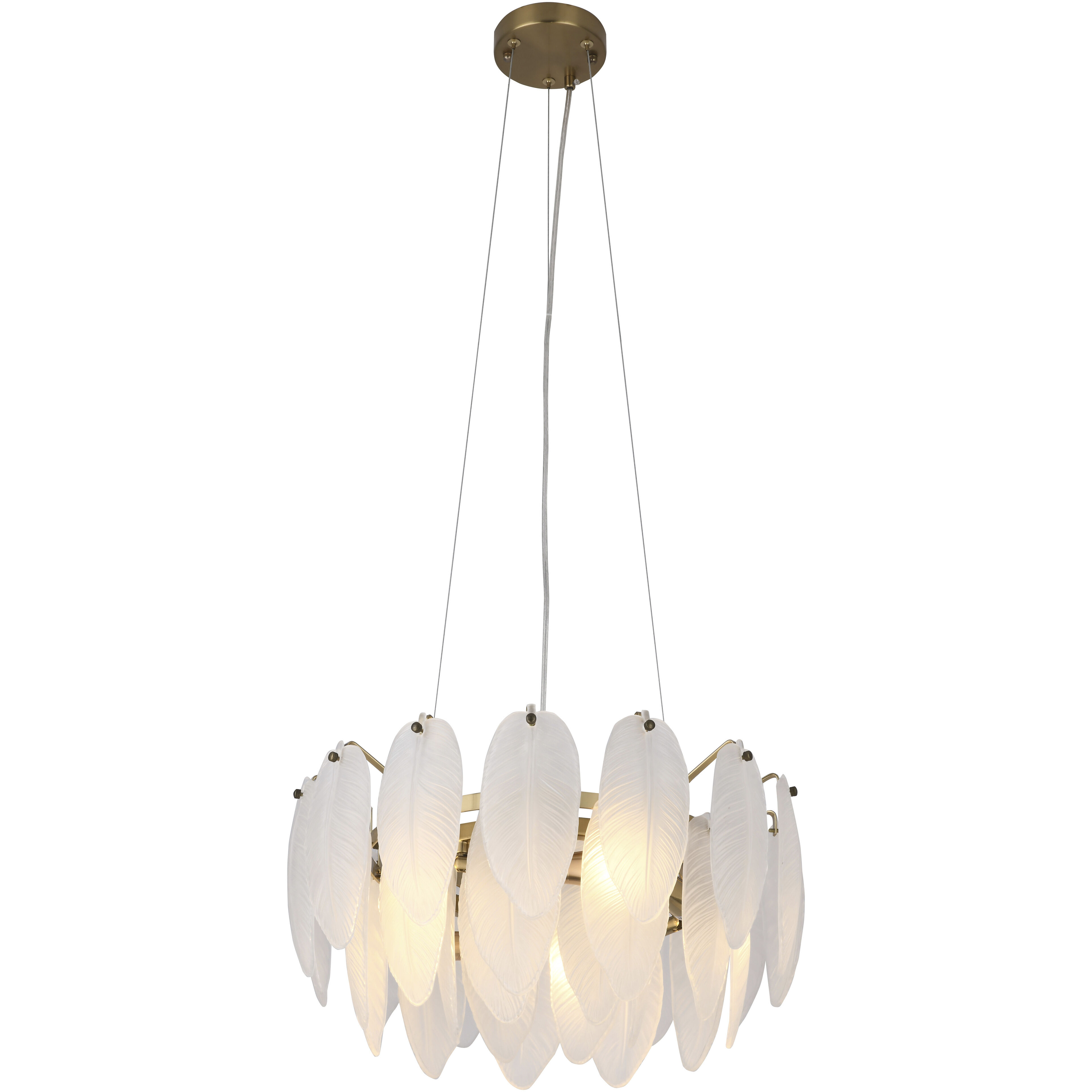 Canada 11 Light 17.7 inch Brass Chandelier Ceiling Light