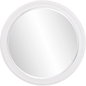 George 36 X 1 inch Matte White Wall Mirror