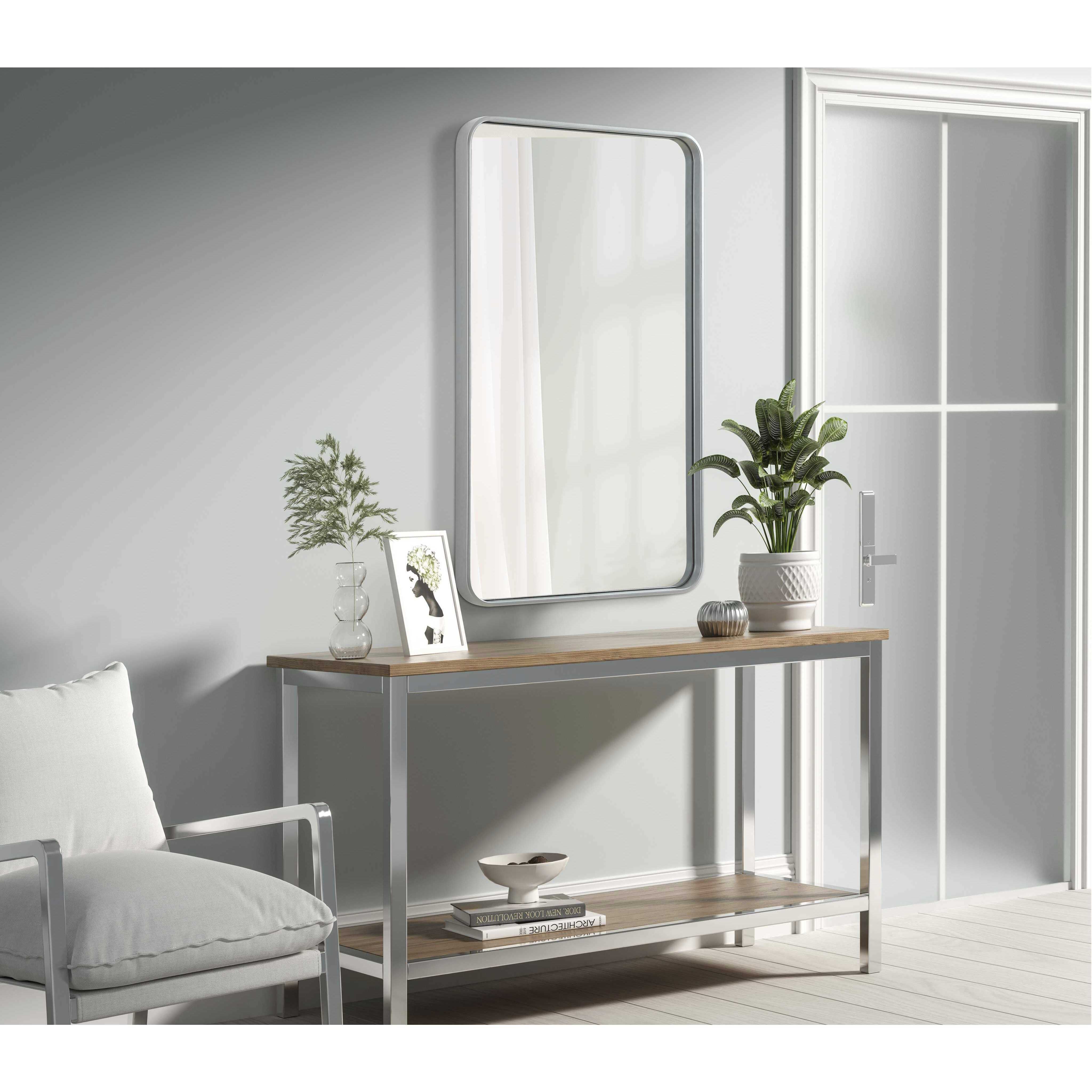 Remy 40 X 24 inch Silver Mirror