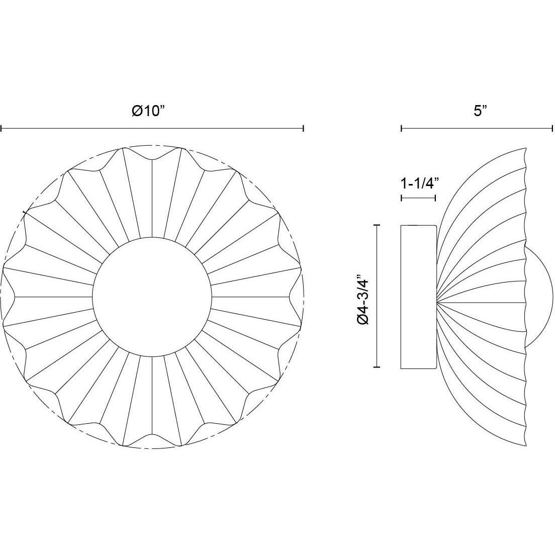 Alora Mood Soleil Wall/Vanity Light Wall Light in Matte Black