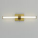 Fuse LED 1.75 inch Natural Aged Brass Bath Vanity Wall Light