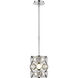 Eternity 1 Light 9 inch Chrome Pendant Ceiling Light