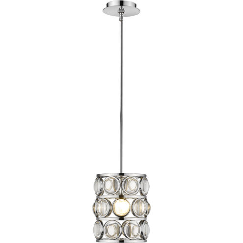 Eternity 1 Light 9 inch Chrome Pendant Ceiling Light