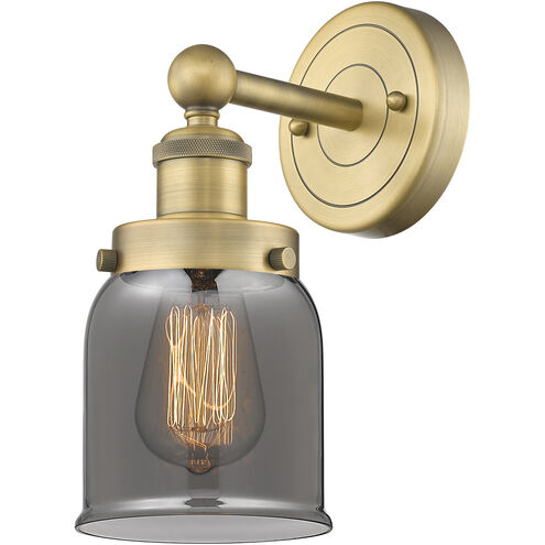 Bell Sconce Wall Light in Brushed Brass, Plated Smoke