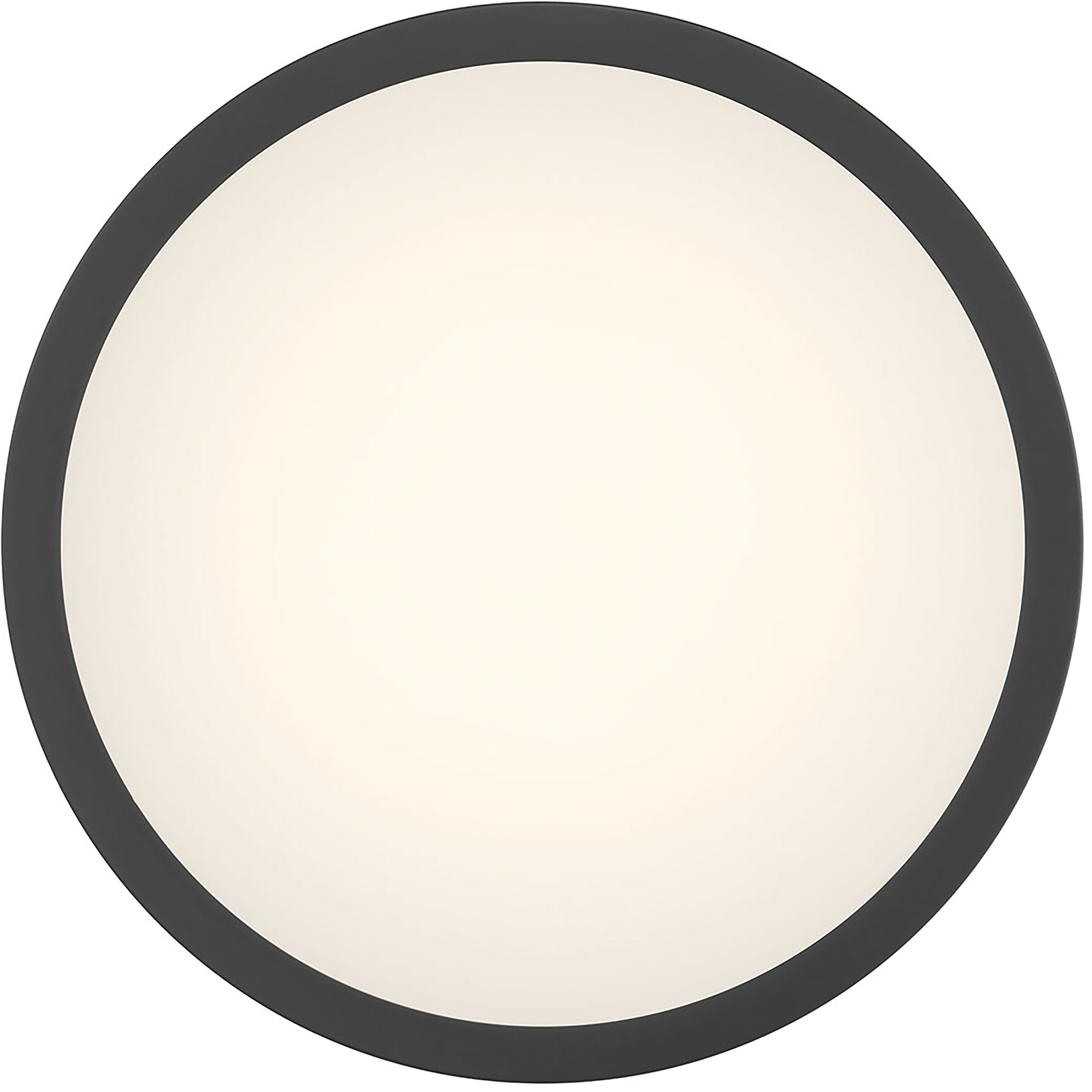 Soltra LED 13 inch Matte Black Flush Mount Ceiling Light